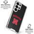 University of Nebraska Collegiate Text Black Galaxy S25 Ultra Clear Case